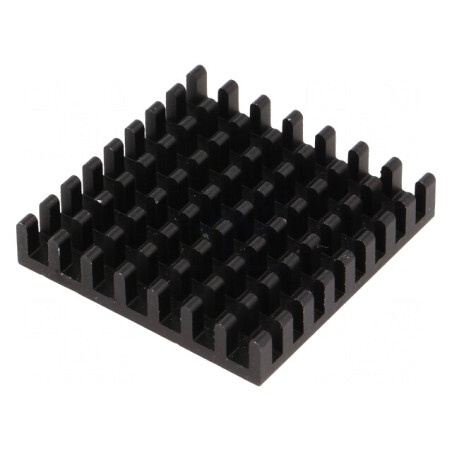Radiator Aluminiu Negru 31x31x6mm | Electronic-mag.ro | Componente Electronice