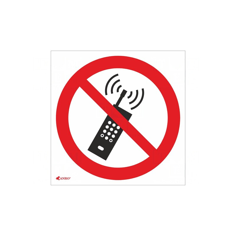 Indicator de Protecție Interzicere PVC 200x200mm | Electronic-mag.ro | Componente Electronice