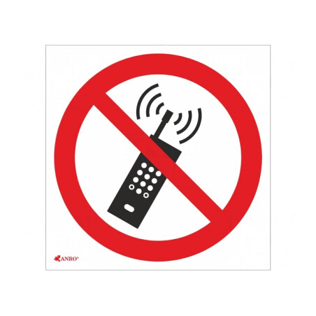 Indicator de Protecție Interzicere PVC 200x200mm | Electronic-mag.ro | Componente Electronice