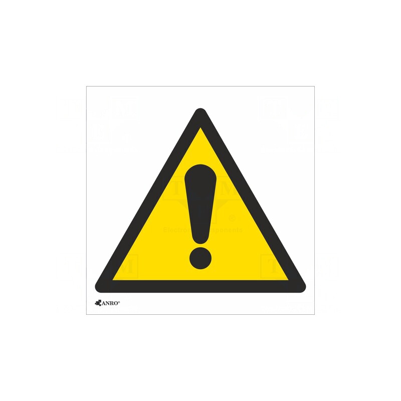 Indicator de Protecție Avertizare PVC 200x200mm | Electronic-mag.ro | Componente Electronice
