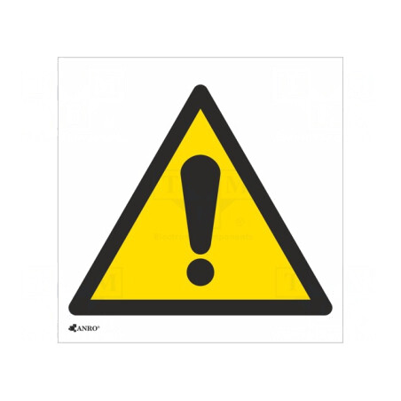 Indicator de Protecție Avertizare PVC 200x200mm | Electronic-mag.ro | Componente Electronice
