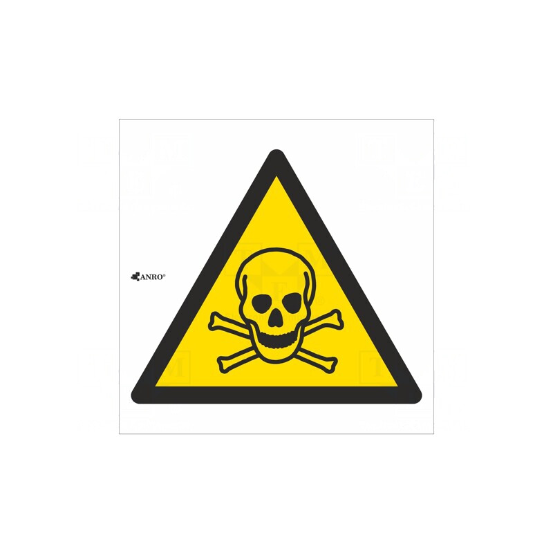 Indicator de protecție avertizare PVC 200mm x 200mm | Electronic-mag.ro | Componente Electronice
