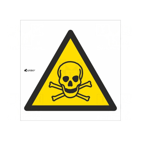 Indicator de protecție avertizare PVC 200mm x 200mm | Electronic-mag.ro | Componente Electronice
