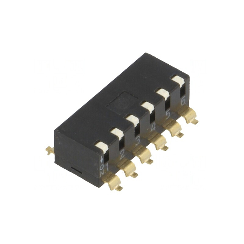 Comutator DIP-SWITCH 6 Secțiuni ON-OFF 24VDC | Electronic-mag.ro | Componente Electronice