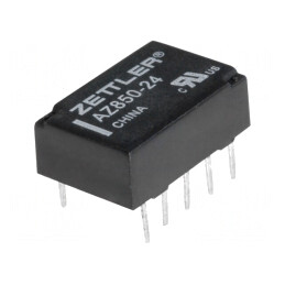 Releu Electromagnetic DPDT 24VDC 1A 0,5A 125VAC PCB | Electronic-mag.ro | Componente Electronice
