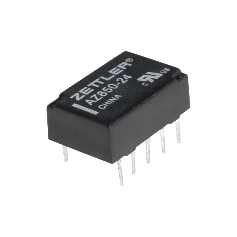 Releu Electromagnetic DPDT 24VDC 1A 0,5A 125VAC PCB | Electronic-mag.ro | Componente Electronice