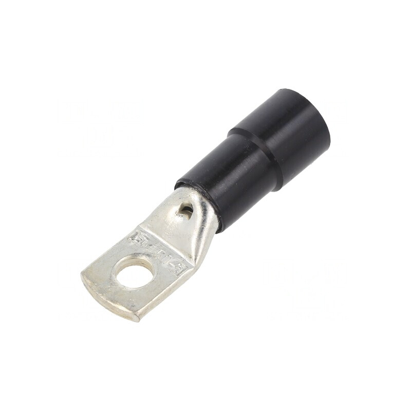 Vârf Inelar Tubular Crimpat M8 Negru 50mm2 | Electronic-mag.ro | Componente Electronice