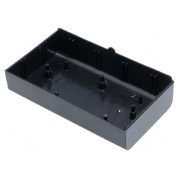 Carcasă Bază 70x123x25.5mm ABS Neagră | Electronic-mag.ro | Componente Electronice