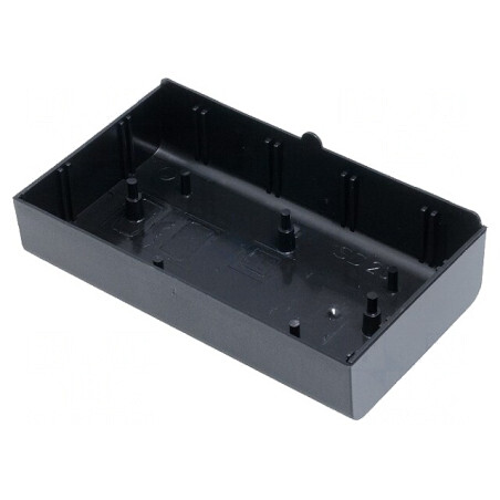 Carcasă Bază 70x123x25.5mm ABS Neagră | Electronic-mag.ro | Componente Electronice