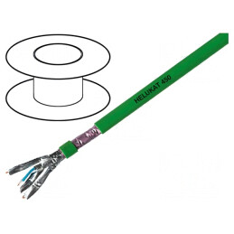 Cablu S/FTP 4x2x24AWG FRNC Verde | Electronic-mag.ro | Componente Electronice