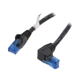 Patch Cord UTP Cat6a Negru 0.5m | Electronic-mag.ro | Componente Electronice