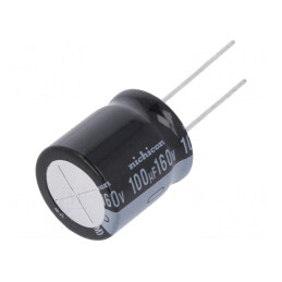 Condensator Electrolitic THT 100uF 160V 18x20mm | Electronic-mag.ro | Componente Electronice