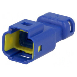 Conector cablu-cablu E-Seal tată mufă albastră