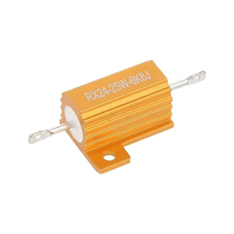 Rezistor Bobinat cu Radiator 6,8kΩ 25W | Electronic-mag.ro | Componente Electronice