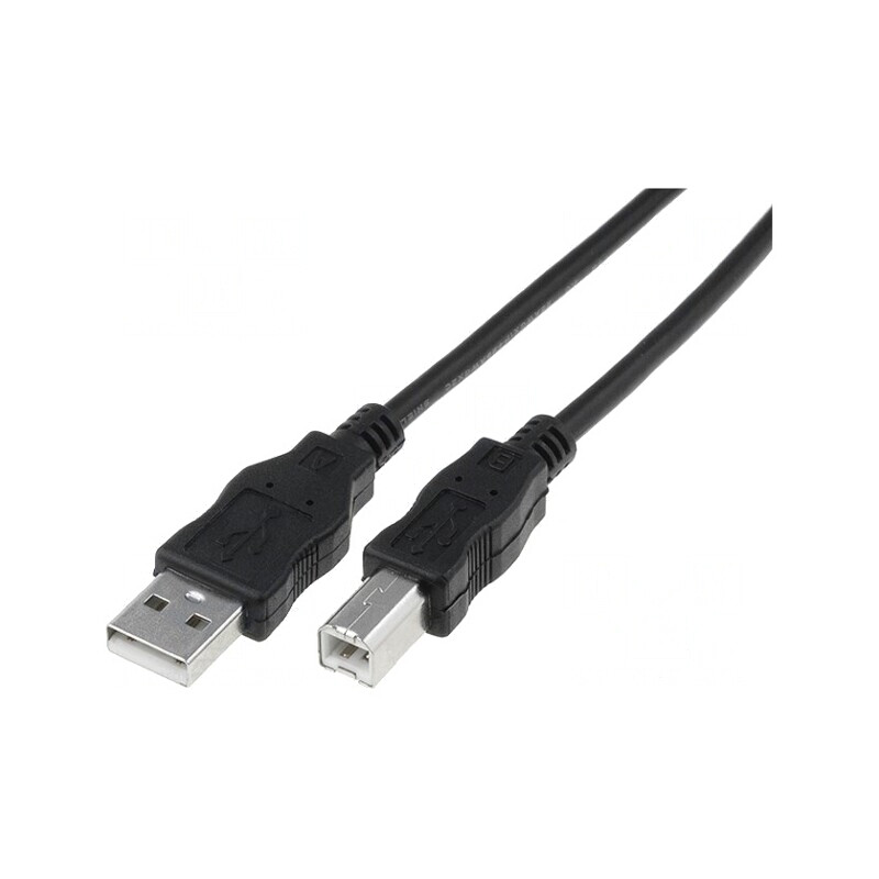 Cablu USB 2.0 A-B 1m Negru | Electronic-mag.ro | Componente Electronice