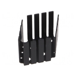 Radiator Extrudat Negru TO3 63.7mm x 47.4mm x 42.3mm | Electronic-mag.ro | Componente Electronice