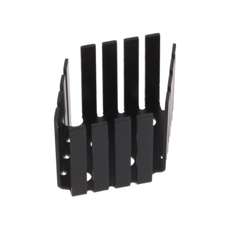 Radiator Extrudat Negru TO3 63.7mm x 47.4mm x 42.3mm | Electronic-mag.ro | Componente Electronice