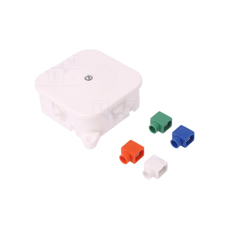 Cutie de conexiuni albă 86x86x35mm | Electronic-mag.ro | Componente Electronice