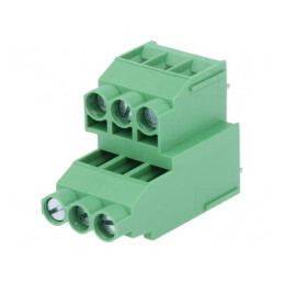 Regletă Conexiuni PCB 90° 6 Piste 6,35mm | Electronic-mag.ro | Componente Electronice