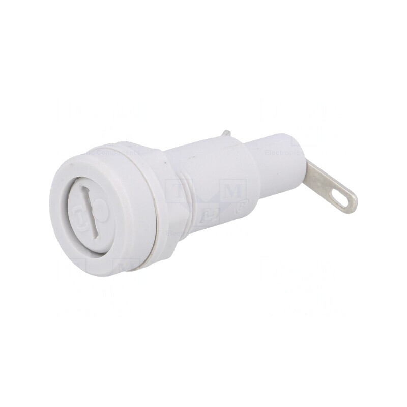 Clemă Siguranțe Cilindrice 5x20mm 10A 250V Panou | Electronic-mag.ro | Componente Electronice