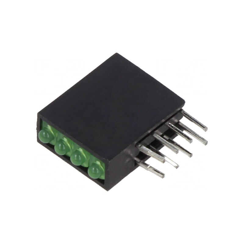LED Verde 1,8mm cu Lentilă Difuză 50° 4 Diode 2mA | Electronic-mag.ro | Componente Electronice