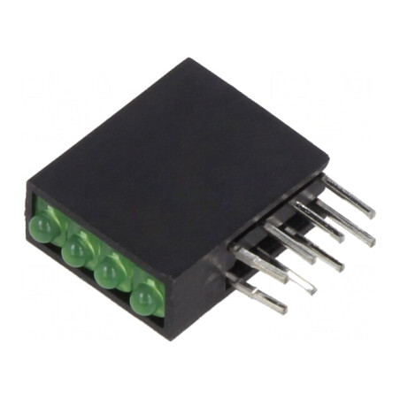 LED Verde 1,8mm cu Lentilă Difuză 50° 4 Diode 2mA | Electronic-mag.ro | Componente Electronice