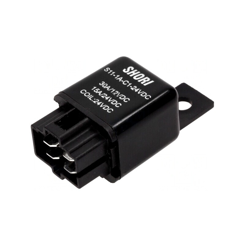 Releu Electromagnetic SPST-NO 24VDC 30A | Electronic-mag.ro | Componente Electronice