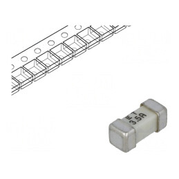 Siguranţă: siguranţă; întârziere; 3,5A; 125VAC; 125V; 125VDC; SMD