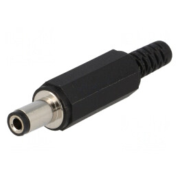 Mufă alimentare DC 5,5/2,5mm cu manşon pe cablu | Electronic-mag.ro | Componente Electronice