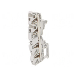 Conector Îmbinare Șine 0,5-4mm2 4 Borne Gri 6mm | Electronic-mag.ro | Componente Electronice