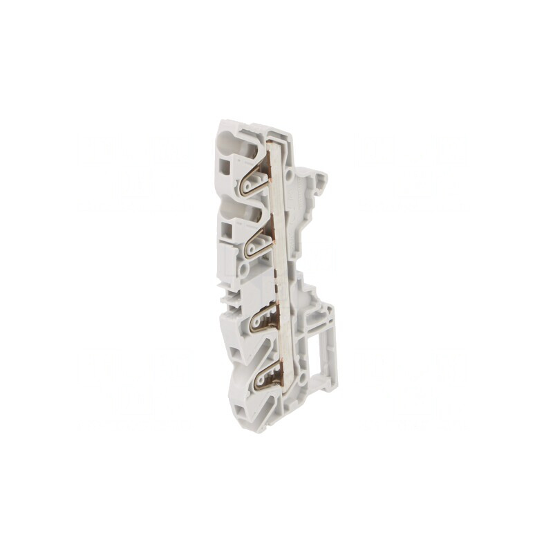 Conector Îmbinare Șine 0,5-4mm2 4 Borne Gri 6mm | Electronic-mag.ro | Componente Electronice