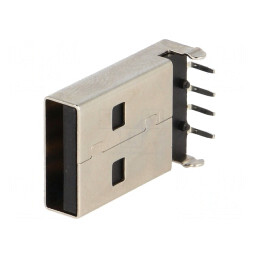 Mufă USB A PCB THT 90° USB 2.0 | Electronic-mag.ro | Componente Electronice