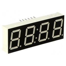 Afișaj LED 7 Segmente 14.2mm Roșu 4 Digits | Electronic-mag.ro | Componente Electronice