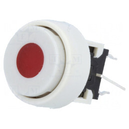 Comutator Tastatură Albă LED Roșie DPDT 0.1A 30VDC | Electronic-mag.ro | Componente Electronice