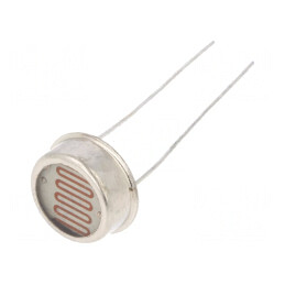 Fotorezistor 250mW 2-5kΩ 560nm THT 250VDC 12mm | Electronic-mag.ro | Componente Electronice