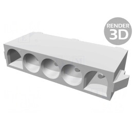 Soclu cablu-placă Universal MATE-N-LOK 6,35mm 5 pini | Electronic-mag.ro | Componente Electronice