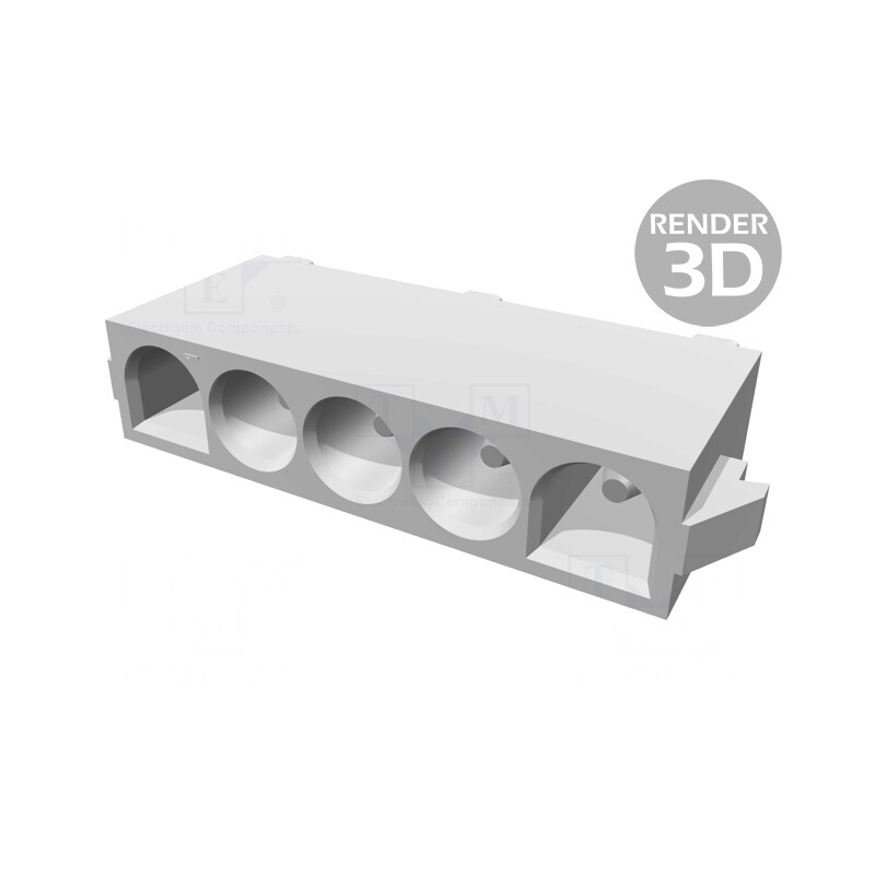 Soclu cablu-placă Universal MATE-N-LOK 6,35mm 5 pini | Electronic-mag.ro | Componente Electronice