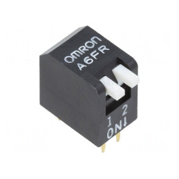 Comutator DIP-SWITCH 2 Secțiuni ON-OFF 24VDC | Electronic-mag.ro | Componente Electronice