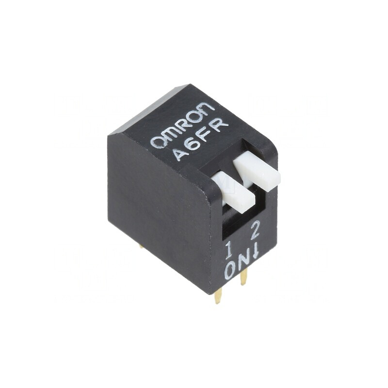 Comutator DIP-SWITCH 2 Secțiuni ON-OFF 24VDC | Electronic-mag.ro | Componente Electronice