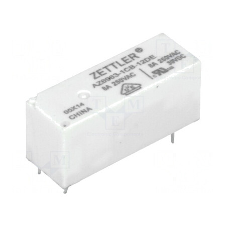 Releu Electromagnetic 12VDC 8A PCB | Electronic-mag.ro | Componente Electronice