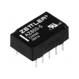 Releu Electromagnetic DPDT 5VDC 1A PCB | Electronic-mag.ro | Componente Electronice