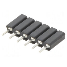 Soclu pini mamă 6 pini 2,54mm THT cositorit | Electronic-mag.ro | Componente Electronice