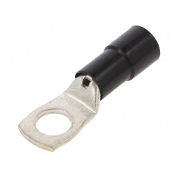 Vârf Inelar Tubular M12 13mm 35mm2 Crimpat Negru | Electronic-mag.ro | Componente Electronice