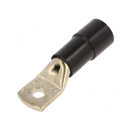 Vârf Inelar Tubular M6 6.4mm 50mm2 Crimpat pe Cabluri Negre | Electronic-mag.ro | Componente Electronice