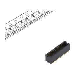 Conector PCB-PCB Tată 50 PIN 0.5mm Aurit SMT | Electronic-mag.ro | Componente Electronice