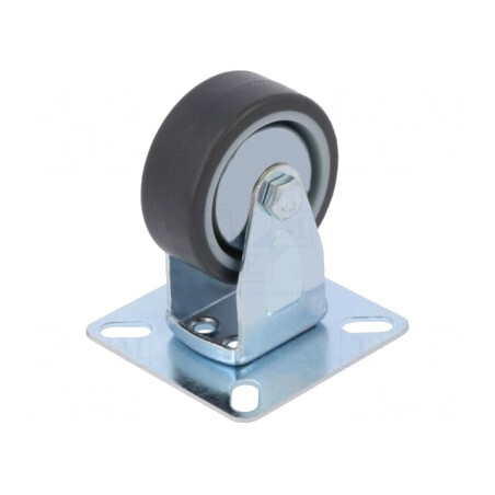 Roată de transport rigidă 50mm 40kg | Electronic-mag.ro | Componente Electronice