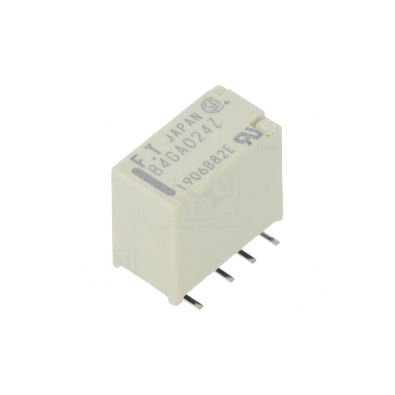 Releu Electromagnetic DPDT 24VDC 2A SMT | Electronic-mag.ro | Componente Electronice