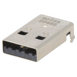 Mufă USB A tată PCB SMT 4 pini 2.0 | Electronic-mag.ro | Componente Electronice