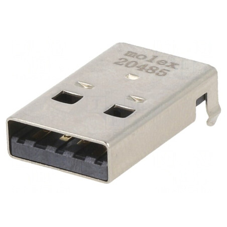 Mufă USB A tată PCB SMT 4 pini 2.0 | Electronic-mag.ro | Componente Electronice