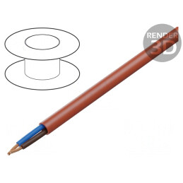 Cablu de Alimentare 2x1mm2 LSZH Roșu | Electronic-mag.ro | Componente Electronice